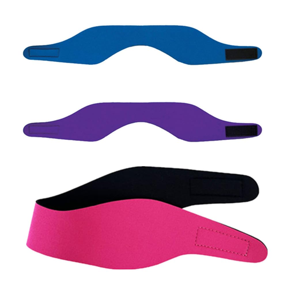 Fascia da nuoto multifunzione, 3 pezzi, impermeabile, con protezione per le orecchie, regolabile, elastica, per sport acquatici per nuotare e fare surf