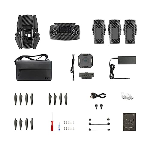 LEVABE Refinado 600g 37 Mintues Tiempo de Vuelo 3 Evitación de obstáculos Soporte Red 4G (Color : Three Battery Combo)