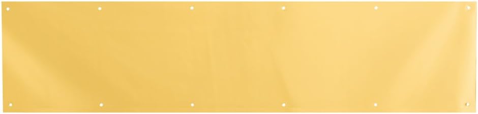 Prime-Line MP4618 Kick Plate, 8 inch x 34 inch Brite Brass on Aluminum Door Kick Plate