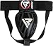 RDX MMA Abdo Guard Groin Cup Boxing Adult Abdominal Protector Jock Strap Muay thai,Black,Medium