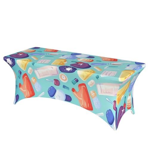 Nappe de table imperméable et infroissable en spandex dégradé 1,8 m - 2