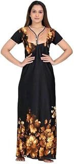g4girl Women Satin Maxi Nighty Gown-picture-52