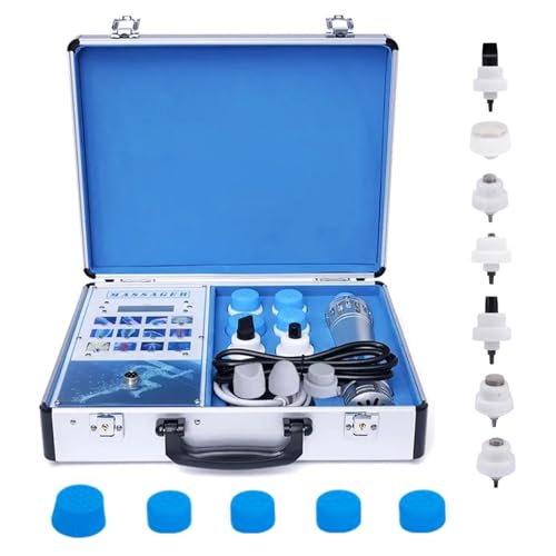 Extracorporeal Shockwave Therapy Machine with 10 Massage Heads for Body Muscle Massager Pain Relief Back Waist Leg and Deep Tissue Pain Relief