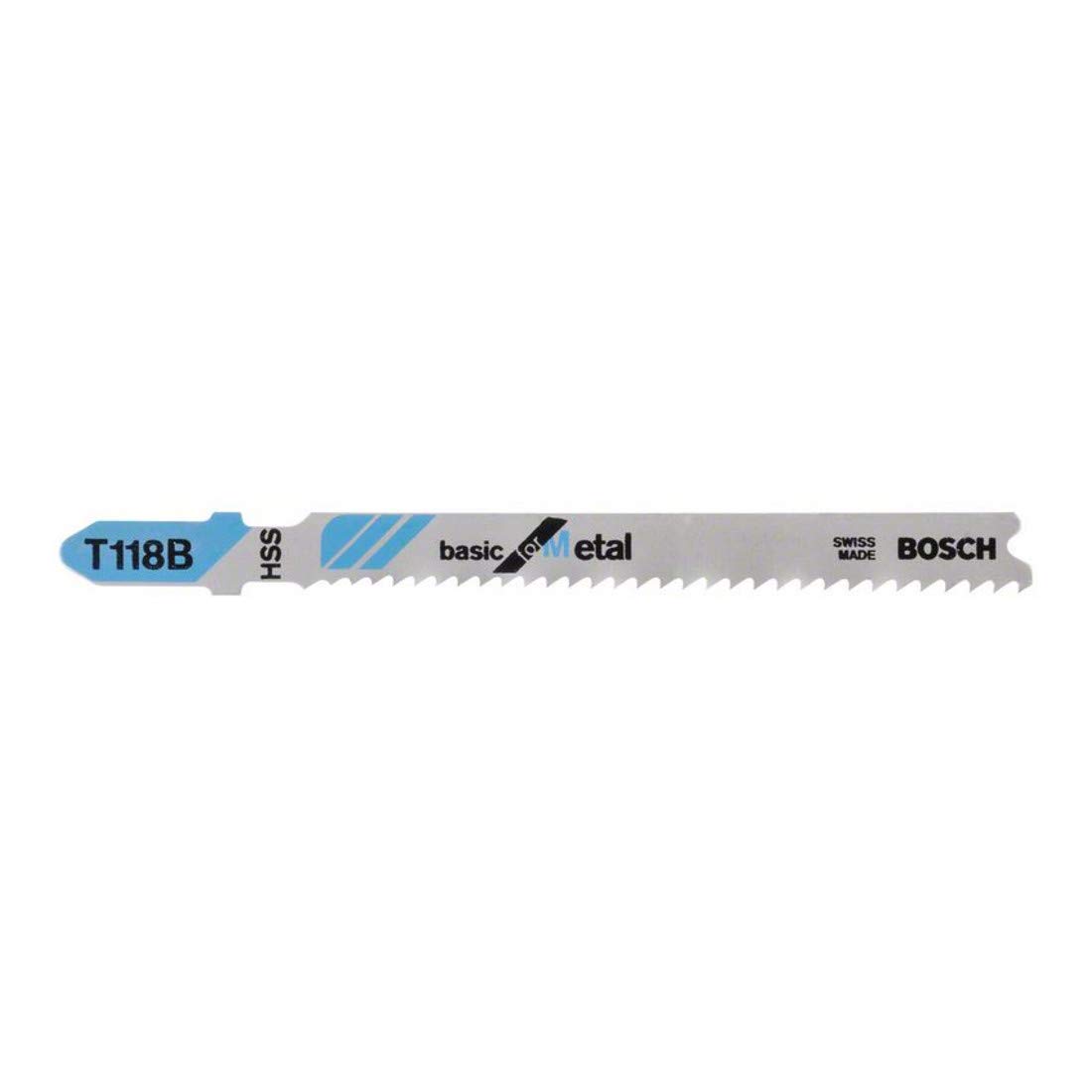 Bosch T 118 B Basic for Metal - Hoja de sierra de calar (100 unidades)