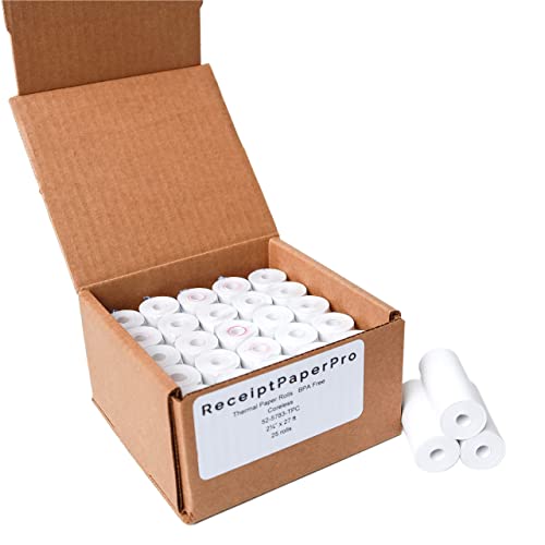 Papel térmico Poynt Smart sin núcleo 25 rollos 5,7 cm