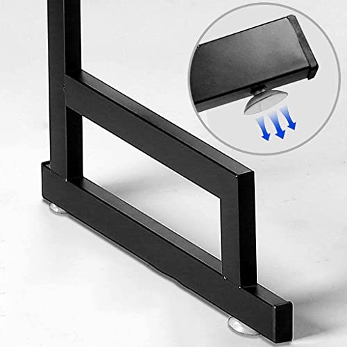 Escorredor Rack Preto Aço Inoxidável 65cm Organizador Louça