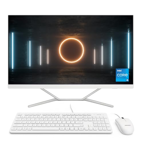 Elepad All-in-One, Intel Core i5-12450H, 16GB LPDDR4 RAM, 256GB SSD, 23.8" Curved Display FHD IPS, 1920 * 1080, Wi-Fi 6, 2W Integrated Audio, Windows 11, Non-Touch, White