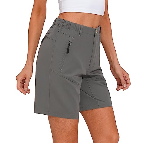 Short feminino Little Donkey Andy com stretch de secagem rápida para caminhadas, acampamento, viagem