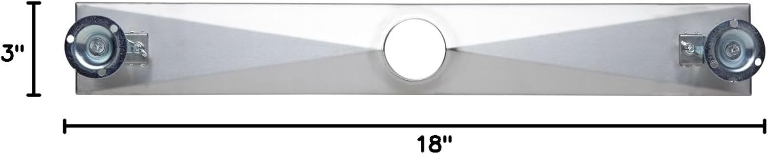 Signature Hardware 415682 Carmen 18" Pattern Grate Shower Drain with Flange