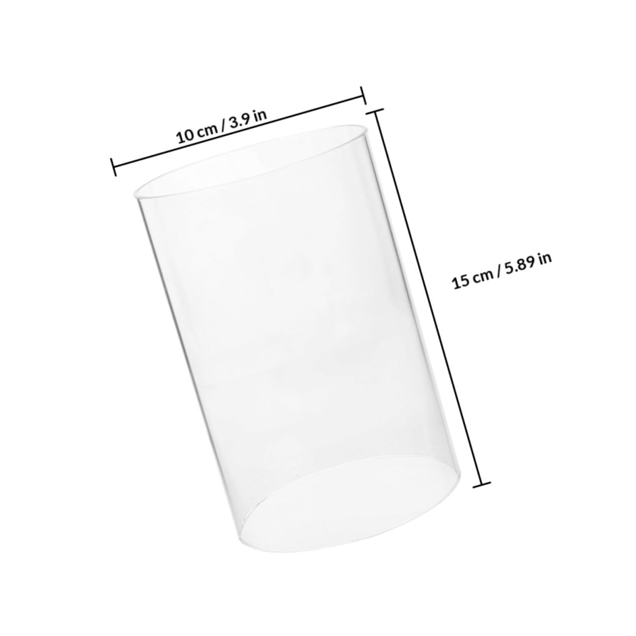 Abaodam Cubierta Diseño a Prueba de Viento de Vela de Vidrio Transparente Cilíndrica Fácil de Usar para Decoración del Hogar y Fiestas Elegantes