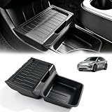 LENWISYF Organizer Per Console Centrale Per Tesla Model Y Juniper Standard 2025 2026, Vassoio Inferiore In TPE Con Coperchi Accessorio Organizer Multifunzionale Per Auto