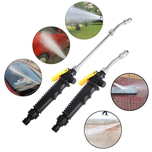 hmkazm Idropulitrice 2 in 1 2.0, Idropulitrice Idropulitrice Lavaggio Auto Lavaggio Auto Irrigazione da Giardino Attrezzi per Pulizia Auto, Casa e Giardino (Lunghezza 58cm)