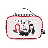 MAD Beauty The Devil Wears Prada Makeup Bag | Officially Licensed | Cosmetic Bag | Two Compartments | Clear Zipped Section | Brush Holders