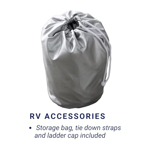 EliteShield ShieldAll Ultimate Class C RV Cover, Waterproof UV Resistant Class C Motorhome Cover Fits 26ft 27ft 28ft 29ft Class C RV, Silver Color 26 Feet to 29 Feet Long by EliteShield - Used condition - Image 8