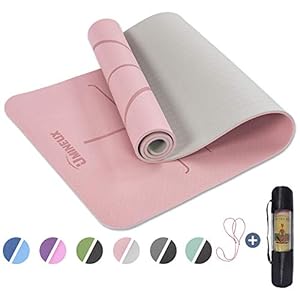 UMINEUX Yoga Mat Extra Thick 1/3'' Non Slip for Women, Eco Friendly TPE Fitness Exercise Mat with Carrying Sling & Storage Bag