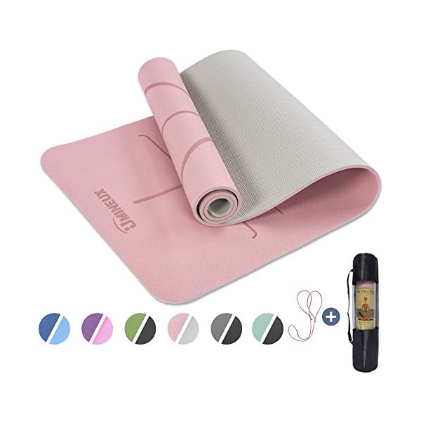 UMINEUX-Yoga-Mat-Extra-Thick-13-Non-Slip-Yoga-Mats-for-Women-with-Alignment-Marks-Eco-Friendly-TPE-Fitness-Exercise-Mat-with-Carrying-Strap-Storage-Bag UMINEUX Yoga Mat Extra Thick 1/3'' Non Slip for Women, Eco Friendly TPE Fitness Exercise Mat with Carrying Sling & Storage Bag