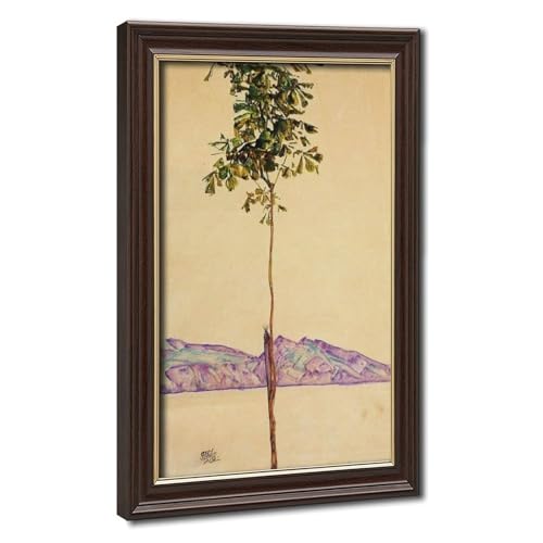 Toile Little Tree par Egon Schiele décoration murale tableau cadre suspendu