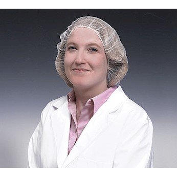 Cole-Parmer Nylon Hair Net, Head Cover, White, 21 (in); 100/Bag
