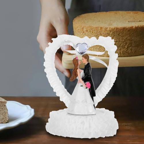 Homoyoyo Bolos De Casamento Toppers Noiva E Noivo Estatueta Bolos Toppers Resina Casal Estátua Decor