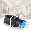 5Pcs Universal Rotary Changeover Switch, 16mm Mount Hole Diameter Rotary Cam Selector Latching Switches | AC 250V 3A/DC 30V 5A (2 Position 3 Terminals)