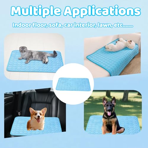 Tapis de refroidissement pour chat lavable en machine pour rafraîchir l'animal