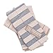 MEEMA Dish Towels Cotton Kitchen Towels | Super Absorbent Weave | Made with Upcycled Denim and Cotton | Set of 4, 20 x 28 in. Zero Waste Unpaper Towels Kitchen Towels and Dishcloths Sets