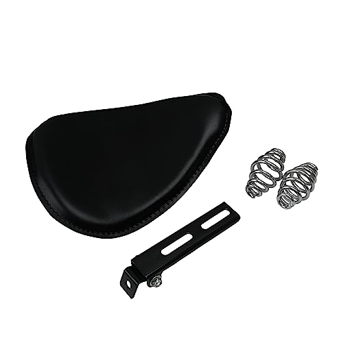 Black Solo Driver Seat Bracket Spring Base Plate Bracket Kit Compatible With Harley Kawasaki Sportster Cruiser Chopper Honda Yamaha #TOP1