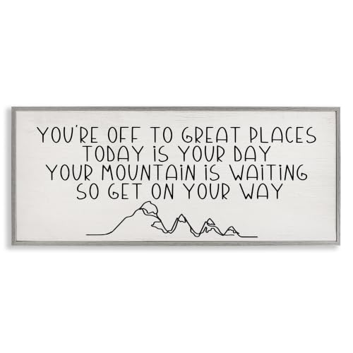 'Inspirational Today Is Your Day Phrase'| Framed Giclee Art