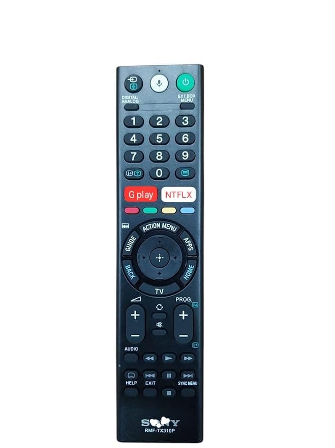 Image of KPDP Original Voice Replacement Remote Compatible For Sony-TV-S And Bravia-Tvs - Compatible With All Sony 4K UHD LED LCD HD Smart TV-S So-Ny-TV-S And Bravia-Tvs, Black