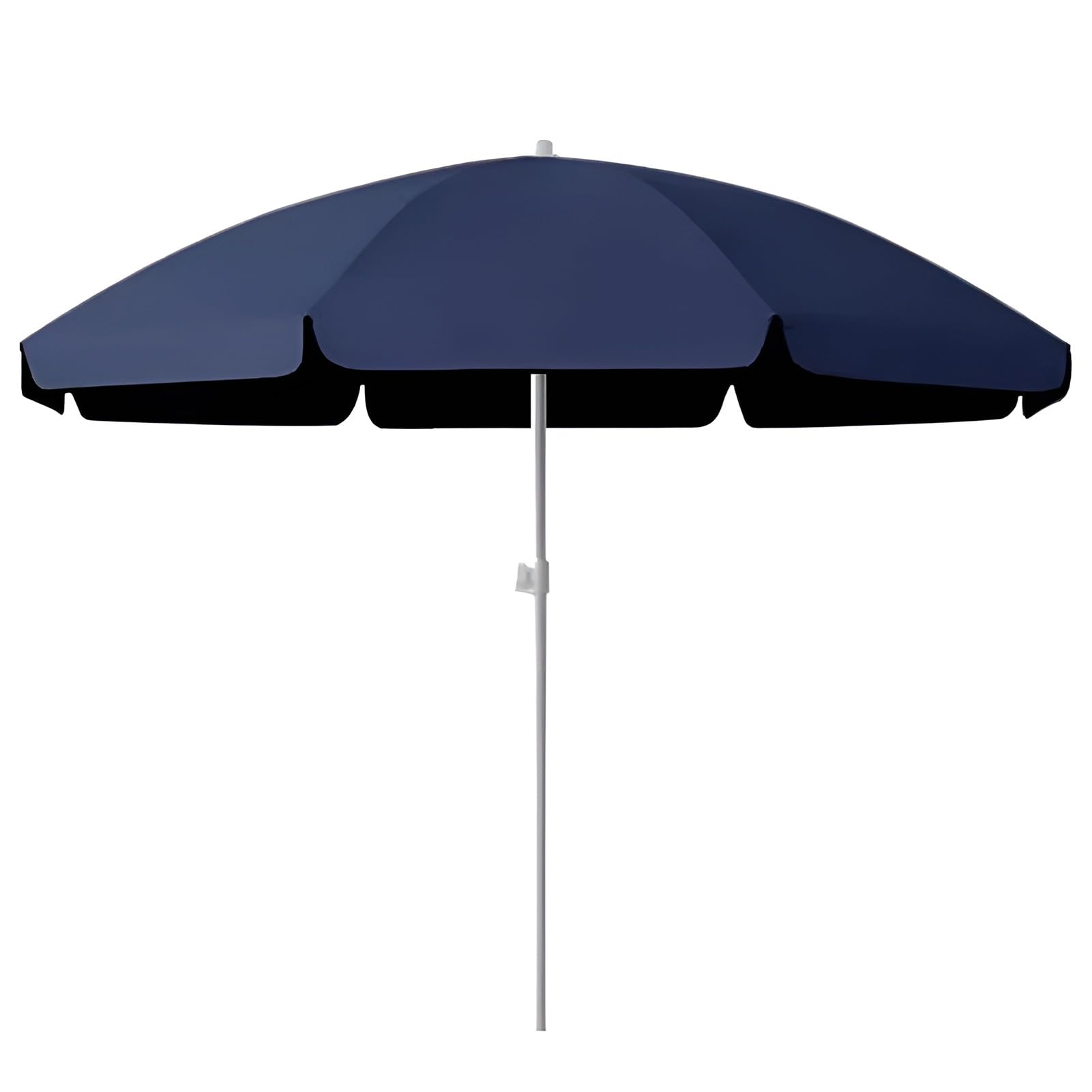 WDSOPK 6.6ft/7ft Outdoor Garden Parasol, Protection Patio Umbrella for Market Table, Water Repellent Portable Sunshade Balcony, Bench,Deck(Cyan-220cm)