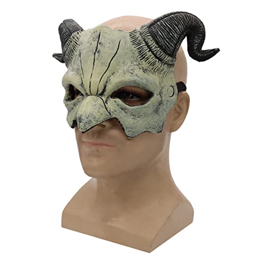 TOYANDONA 1pc Devil Mask Halloween Half Face Cosplay Prop Unique Cleat Design for Masquerade Parties for Costume Events and Festivals Eye-catching and Mysterious Look