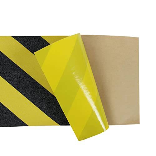Image of Black Diamond Sheet of Skateboard Grip Tape 9 inch x 33 inch (Black /Yellow)