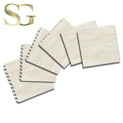 SG Traders (1.2cm) Eva Foam Mats Interlocking Gym Flooring Puzzle Exercise Mats Non-Slip Rubber Cushion Floor Tiles Interlocking Eva Mat Gym Workout Tiles (60x60cm) 24 x 24