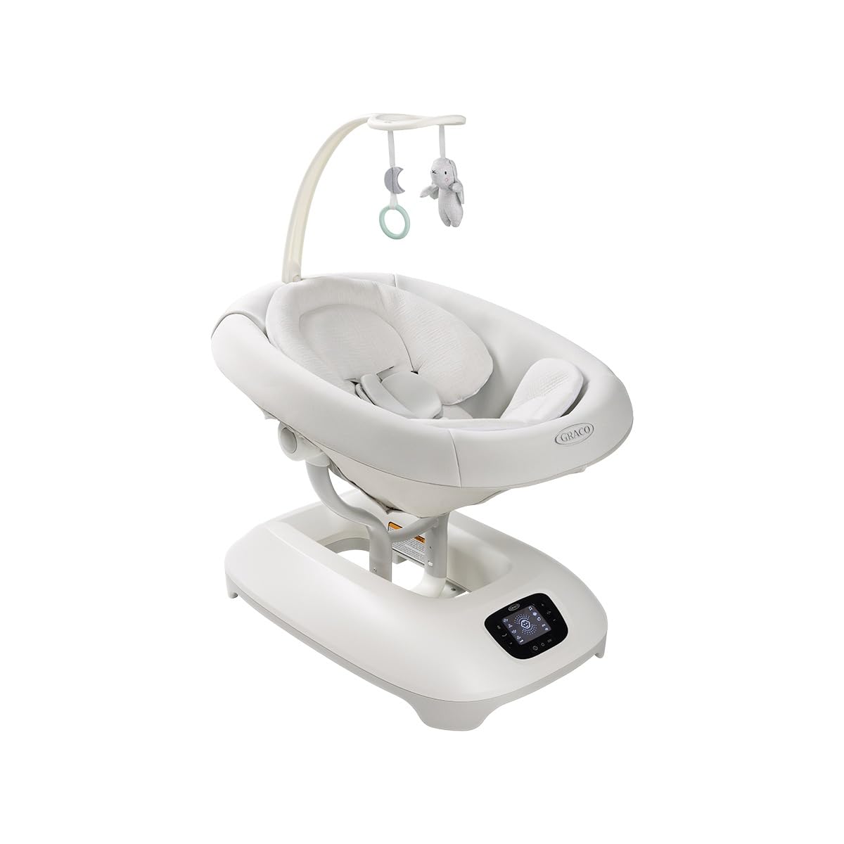 Graco Eluma Sway Balançoire apaisante pour bébé de la naissance jusqu'à 9 kg (environ 6 mois), technologie de détection des pleurs qui détecte votre bébé et apaise/s'installe, 3 positions