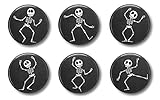 Halloween Magnets - Dancing Skeletons Set of 6 - Cute Locker Magnets for Teens …