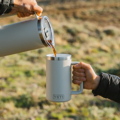 YETI Rambler 24 oz Ceramic Lined Stackable Mug 2.0, Vacuum Insulated, Stainless Steel with MagSlider Lid, Wetlands Camo - 3