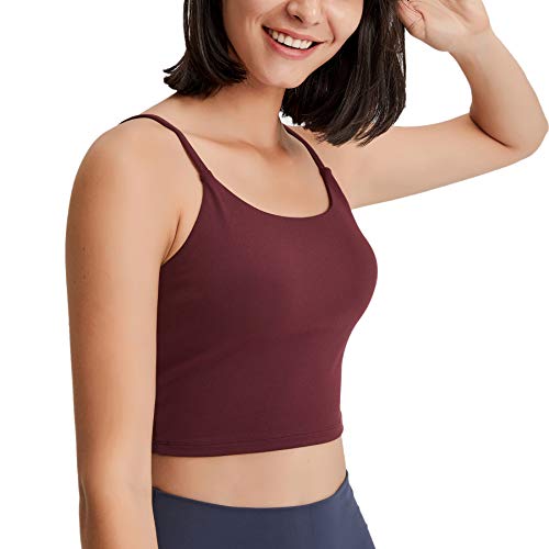 Image of Lemedy Women Padded Sports Bra Fitness Workout Running Shirts Yoga Tank Top