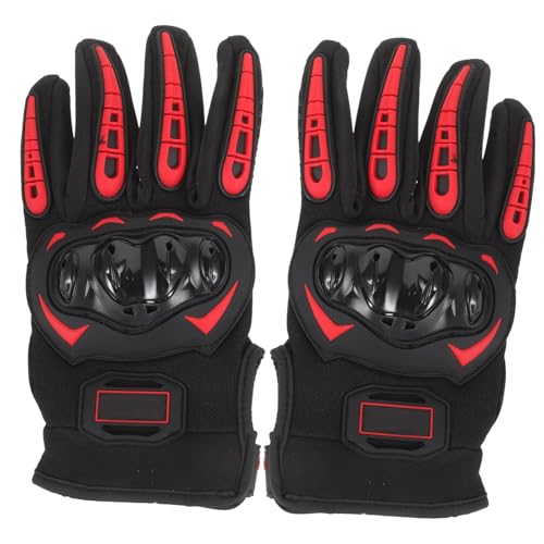 SOPOTUTU Homme Intégral Chute Respirants pour Cyclisme et Conduite Extérieure Protection Renforcée et Confort Polyvalent Adaptés à Toutes Saisons Rouge Xxl