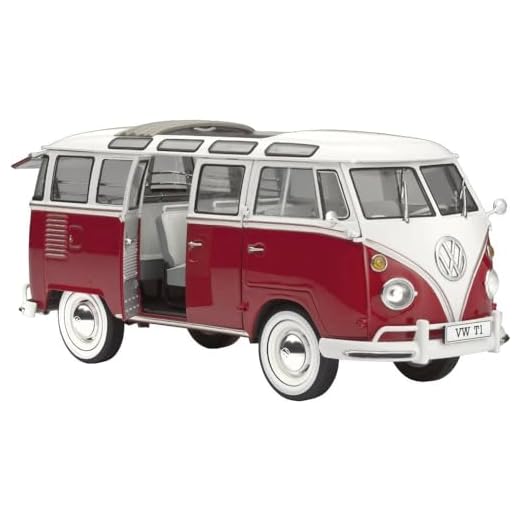 Revell- VW T1 Samba Bus Maqueta Coche, Multicolor (07399) , color/modelo surtido, para niños/unisex.