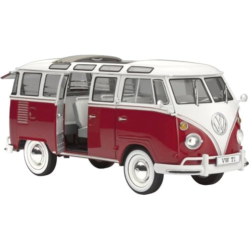 Revell - 07399 - Maquette - VW T1 Samba Bus, Rouge/Blanc