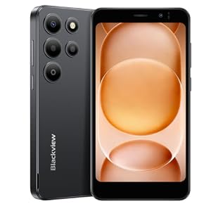 Blackview Wave 2C Smartphone Ohne Vertrag, Android 16 Handys, 12GB+32GB/1TB Octa-Core, 5.0" Handy Günstig, 4G Dual SIM/Face ID/GPS/3 ahre Garantie, Schwarz