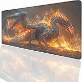 【GRAND TAPIS DE SOURIS】: Le grand pad de souris de jeu est disponible en plusieurs tailles, offrant une zone spacieuse pour que votre clavier et votre souris se déplacent librement. Ce qui est assez grand pour s'adapter à votre ordinateur portable de grande taille, ou autre objet sur le bureau, offrant plus d'espace pour les jeux professionnels ou le travail de bureau.