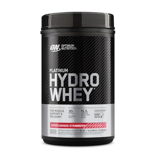 Platinum Hydro Whey - 800g Supercharged Strawberry - Optimum Nutrition