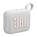 JBL GO 4 Speaker Bluetooth Portatile, Altoparlante Wireless con Design Compatto, Waterproof e Resistenza alla Polvere IP67, fino a 7 h di Autonomia, USB, Compatibile con App JBL Portable, Bianco