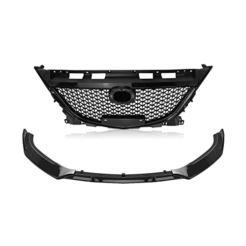 Parachoques delantero rejilla para Mazda 3 Axela 2014-2016, borde inferior calado