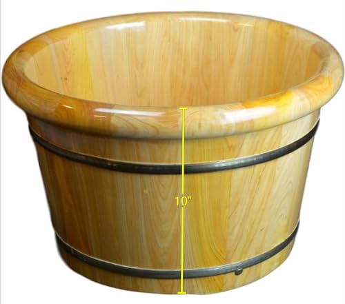 Cubeta de Madera de Cedro Macizo para Spa de Pies 16" miniatura 5
