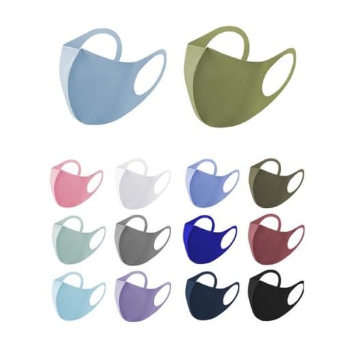 Anti-Dust Anti Pollution Reusable Washable Wind and Dust Proof Safety Dual Filter Face Mouth Mask for Men and Women Multicolor pack of 12-image-31