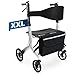 Produktbild Weinberger XXL Alu-Rollator, stabil bis 180 Kg, Medizinprodukt Klasse 1, SGS-getestet, faltbar, höhenverstellbar, klappbar, stabil, Gehhilfe, 02262