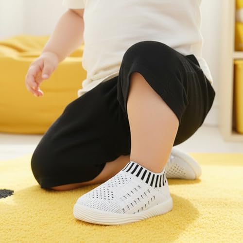Image of MORENDL Baby Toddler Walking Socks Non-Slip Breathable Unisex Casual Sneakers