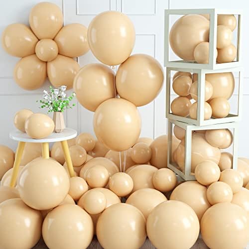 Sage Green Balloons, Pack of 70 Retro Sage Green Balloons 12Inch 5Inch, Avocado Sage Green Latex Helium Party Balloons Set with Green Balloon Ribbon for Jungle Safari Birthday Wedding Decorations